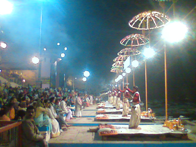 Ganges - Aarti at Varanasi Ghats