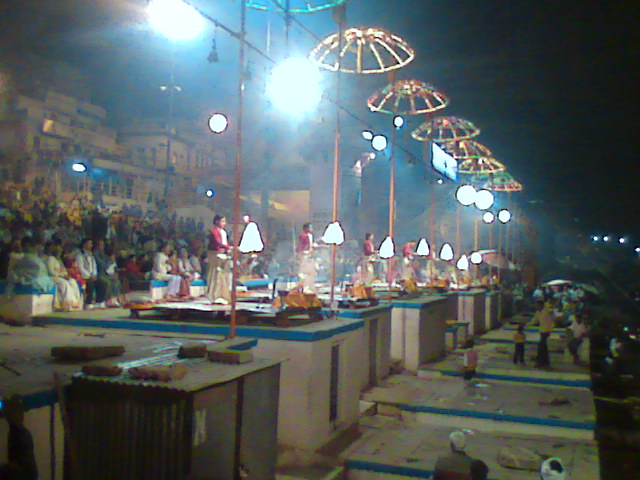 Ganges - Aarti at Varanasi Ghats